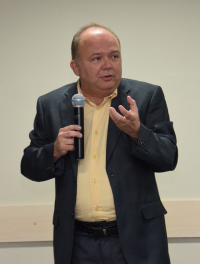 Palestrante juiz Saulo Tarcísio de Carvalho Fontes