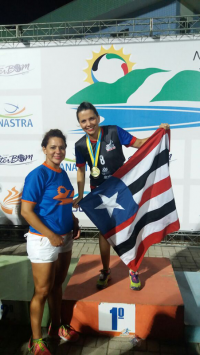 Luciana conquistou duas medalhas de ouro