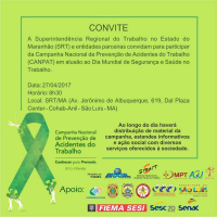 Campanha de prevenção de acidentes de trabalho será lançada nesta quinta
