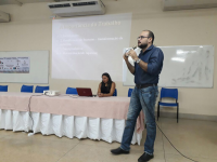 O juiz do trabalho Carlos Eduardo fez palestra sobre direitos sociais no Projeto TRT na Escola de Açailândia