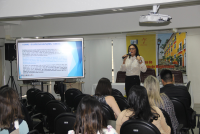 Juíza Wanda Lúcia (TRT-GO) fez palestra sobre conciliação e mediação na 8ª Semana de Formação de Magistrados