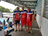 A equipe de natação do TRT-16 totalizou 6 medalhas nos dois primeiros dias de competição.