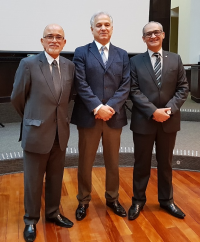 Da esquerda para a direita: desembargadores Samuel Lima, Wilson Fernandes e Paulo Pimenta.