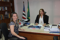Desembargadora Solange assina nomeação de Walewksa para a Secretaria do Pleno