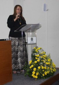 Desembargadora Solange de Castro Cordeiro, presidente do TRT-MA, faz a abertura oficial do Ano Judiciário 2018.