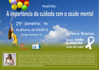 EJUD16 abre inscrições para a palestra "A Importância do Cuidado com a Saúde Mental"