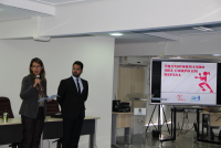 A diretora da EJUD16, desembargadora Márcia Andrea, fez a abertura do curso ao lado do coordenador da EJUD16, juiz Paulo Fernando
