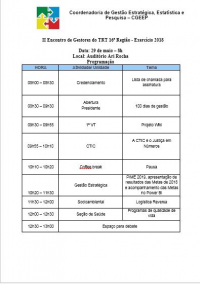 TRT-MA realiza II Encontro de Gestores