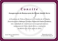 Presidenta do TRT-MA inaugura novo restaurante do Fórum Astolfo Serra nesta terça-feira (28/8)