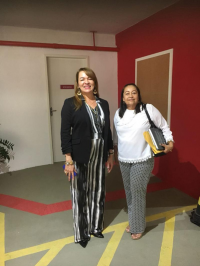 Presidenta Solange e Darci visitaram o novo Setor Gráfico