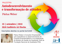 EJUD16 promove palestra do consultor empresarial Pádua Weber para magistrados e servidores