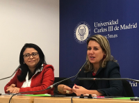 Desembargadora Márcia Andrea presidiu a mesa em que houve apresentação da juíza Angelina