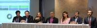 Liliana Bouéres parabeniza organizadores do evento pelo lançamento do Integra