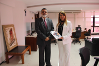 Ministro Lelio Bentes entrega relatório da Corregedoria-Geral da JT à presidenta Solange