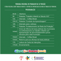 Vara do Trabalho de Pedreiras promove I Fórum Regional sobre Trabalho Infantil e Contrato de Aprendizagem 
