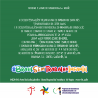 Vara do Trabalho de Santa Inês vai promover ação do Projeto TRT contra o Trabalho Infantil 