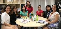Da esquerda para direita: Aline, Cleonice, Marilda, Sílvia, Margareth, Nonata e Jandilma
