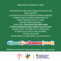 Fórum Regional de Erradicação do Trabalho Infantil e Estímulo à Aprendizagem chega a São João dos Patos