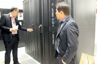 Diretor Geral, Celson de Jesus Moreira Costa, e o coordenador de Tecnologia da Informação e Comunicações, Claudio Henrique Carneiro Sampaio, em uma das visitas de inspeção antes do funcionamento