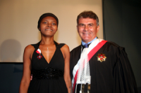 Servidora Maurília de Melo e o desembargador José Evandro de Souza