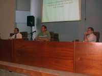 Paulo Rios e os palestrantes do Fórum