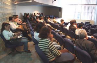 Magistrados e servidores participam da palestra 