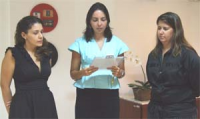 Adriana  Sarney Costa (e) tomou posse na última quinta-feira 