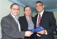 James Magno Araújo (e), Liliana Bouéres e Adriano Venceslau 