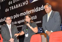 Desembargadores James Magno Araújo e Márcia Andrea Farias e o juiz Érico Cordeiro