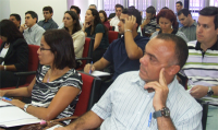 Magistrados e servidores participam do curso.