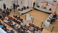Leitura da ata da correição, no Tribunal Pleno do TRT
