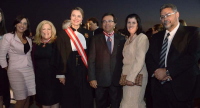 Ministra Kátia Arruda e desembargadora Ilka Esdra, com o procurador Nicolao Dino, Sandra Dino e os diretores Júlio Guimarães e Stael Araújo (TRT-MA)