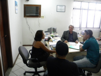 Representantes do Sindicato dos Servidores de Cidelândia também foram recebidos pelo ouvidor