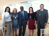 Stael Cavalcante, desembargadora Ilka Esdra, ministro Joaquim Barbosa (STF), Júlia Gomes e juiz Manoel Veloso
