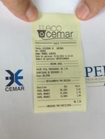 Primeiro comprovante de doação.