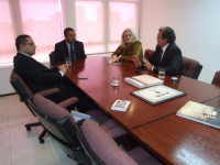 Des. James Magno (E); juiz José Antonio; desembargadores Ilka Esdra e Gerson de Oliveira
