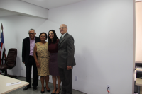 Presidente do TRT, a magistrada Wiviane e seus pais