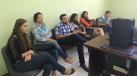Servidores da VT de Balsas e da Corregedoria durante leitura da Ata de Correição.