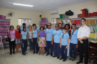 Juiz Bruno, Anícia, professores e alunos na visita de segunda-feira (3)