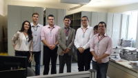 Visita na 1ª VT de São Luís, com o diretor de secretaria, José de Barros O. Júnior, e outros servidores