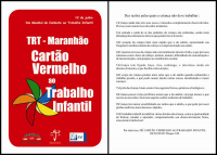 Cartão vermelho frente e verso.