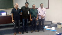 Marcos e os integrantes da banca examinadora