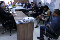Audiência entre sindicato dos rodoviários e sindicato das empresas de transporte