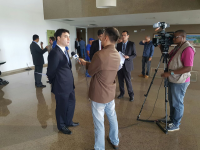 Juiz Fernando Barboza conversou com jornalistas sobre a situação da Justiça do Trabalho