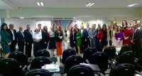 Magistrados após debate institucional