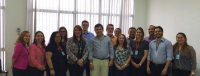 Desembargadora Solange Castro Cordeiro, equipe correicional, juiz titular e servidores da VT de Estreito.