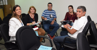 Alunos realizaram exercícios divididos em grupos