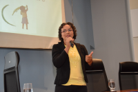 Jornalista Andressa compartilhou experiência e dados sobre o trabalho infantil