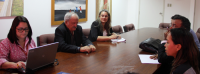 A advogada do SINDHOSP/SL, Ana Amélia Figueiredo Dino de Castro Costa (à esq.), o representante Pedro Wanderley de Aragão (ao meio) e a técnica judiciária, Nanci Martins Barbosa Freire