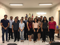 Juiz Paulo Fernando, servidores e a palestrante